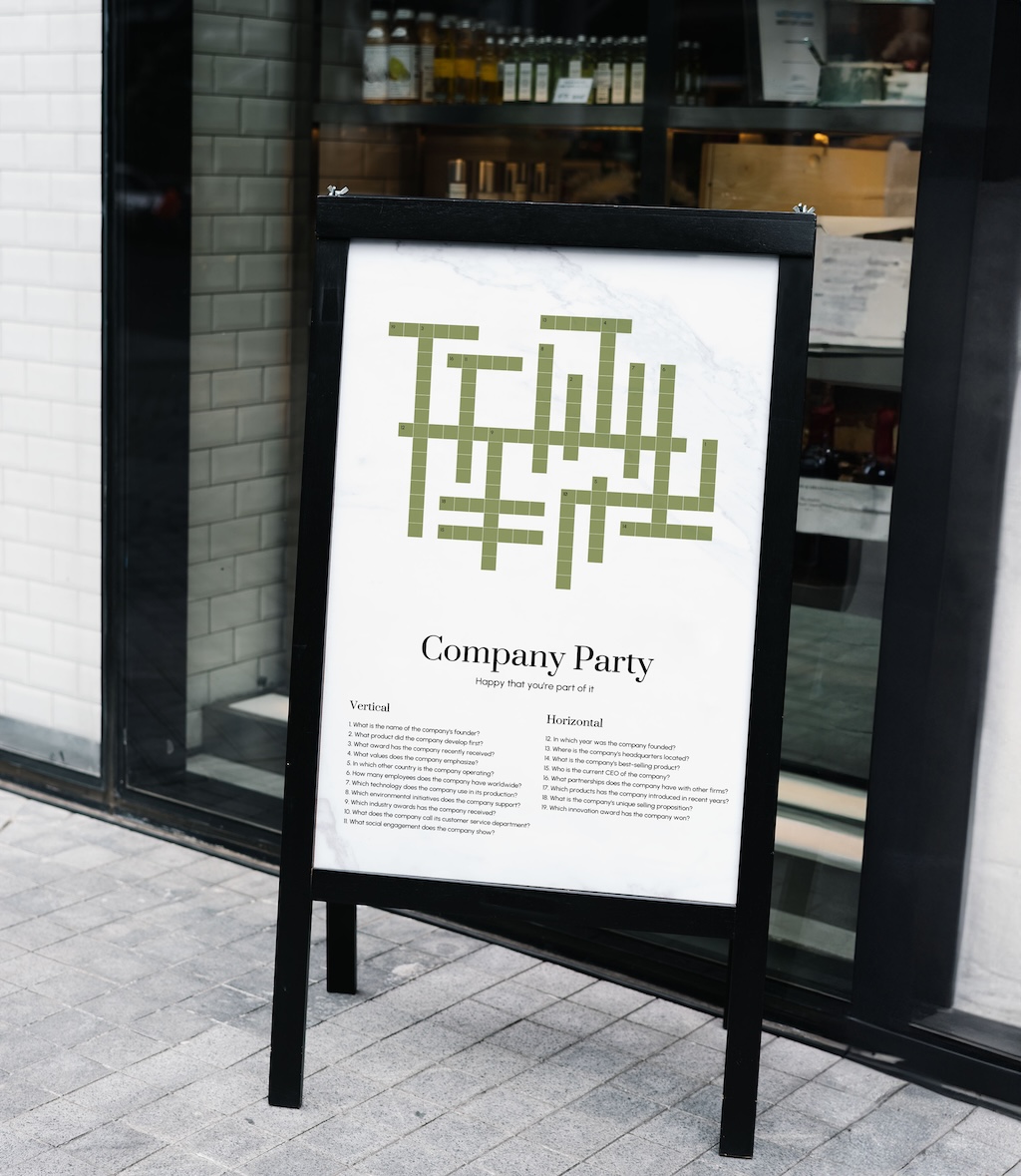 Crossword for your company party
