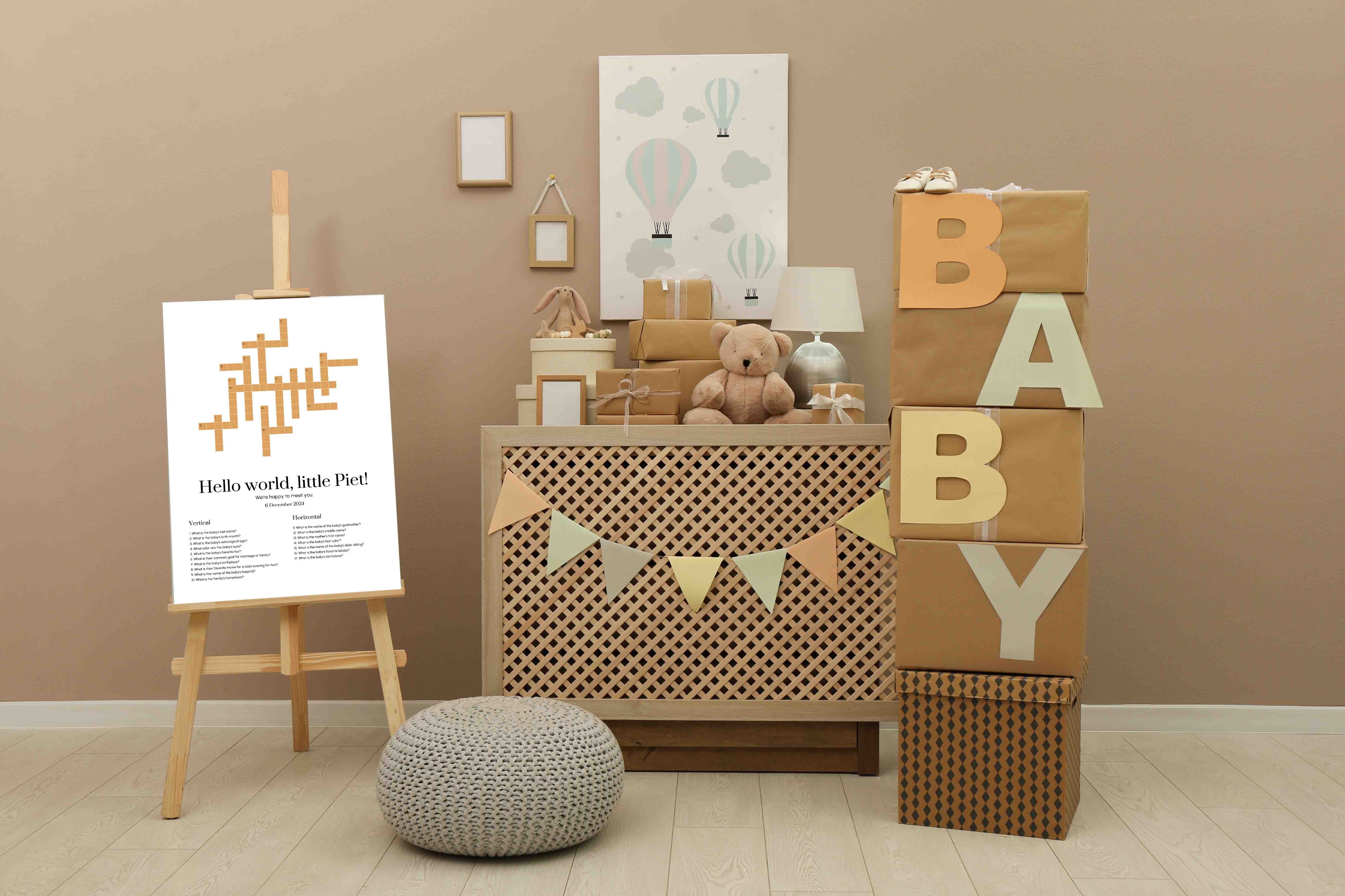 Crossword for your babyshower 2
